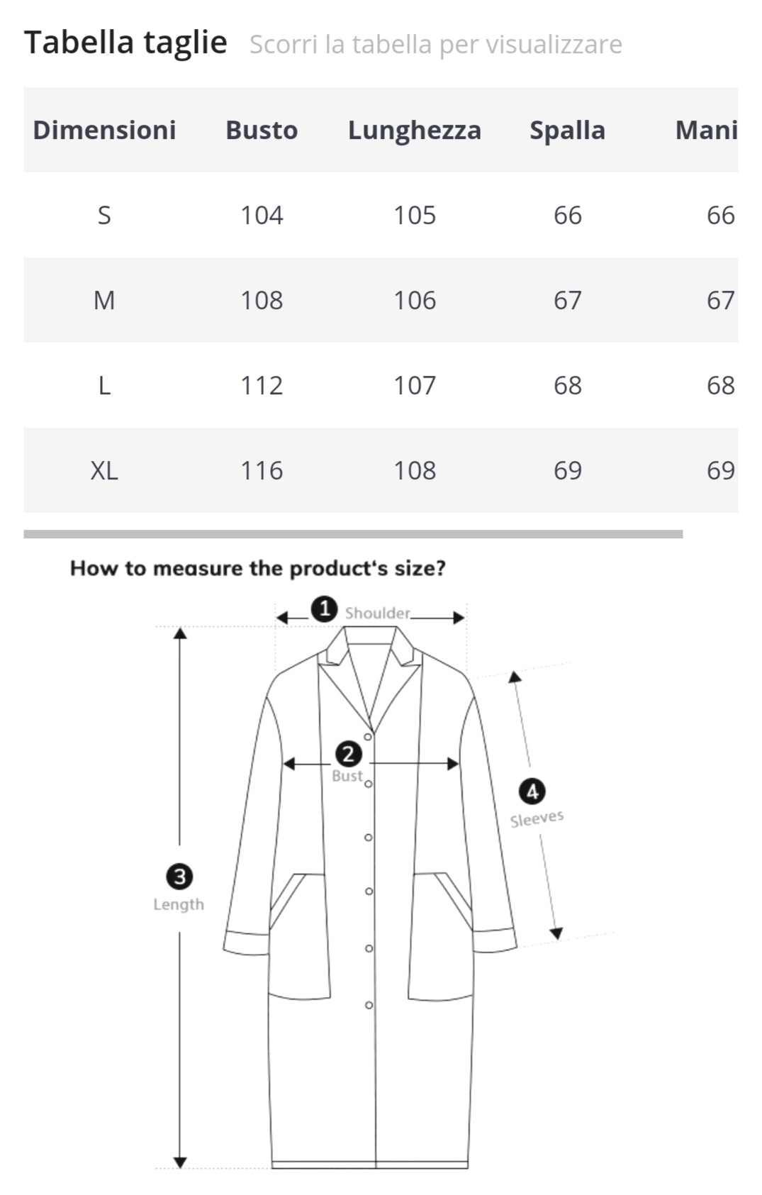 PURE® | Elegante Cappotto Lungo