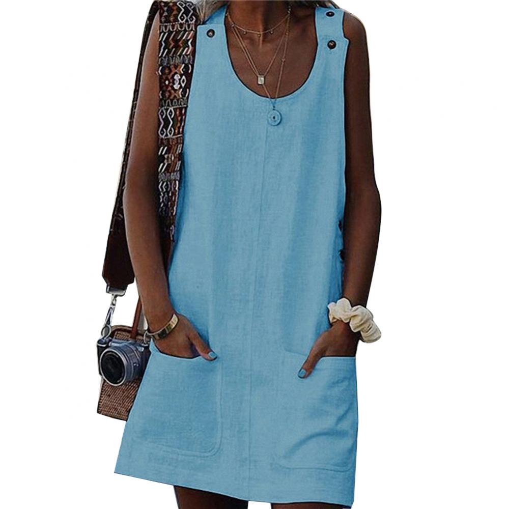 ABITO CORTO, SENZA MANICHE E CON TASCHE