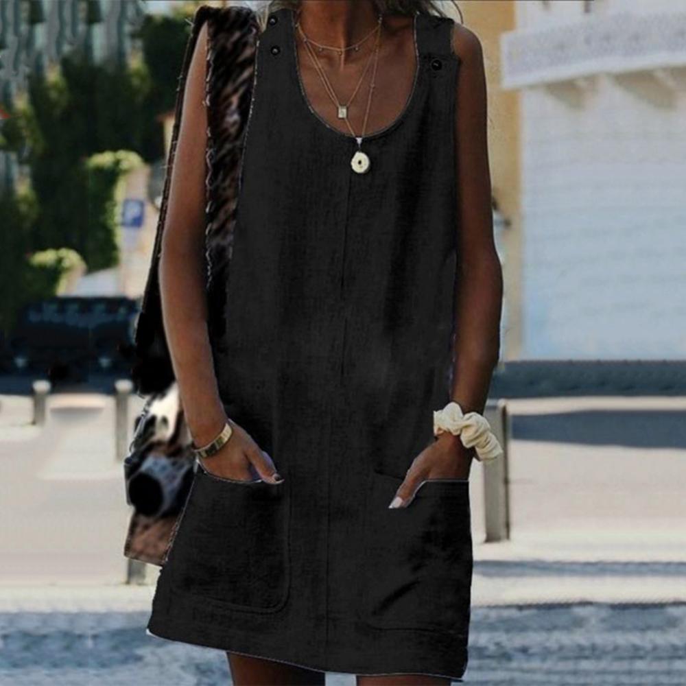 ABITO CORTO, SENZA MANICHE E CON TASCHE