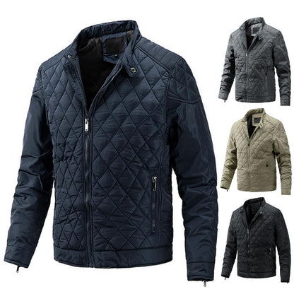 Chaqueta acolchada con cuello mao