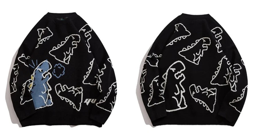 Suéter estilo dinosaurio