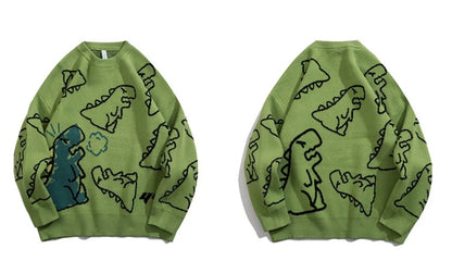 Suéter estilo dinosaurio