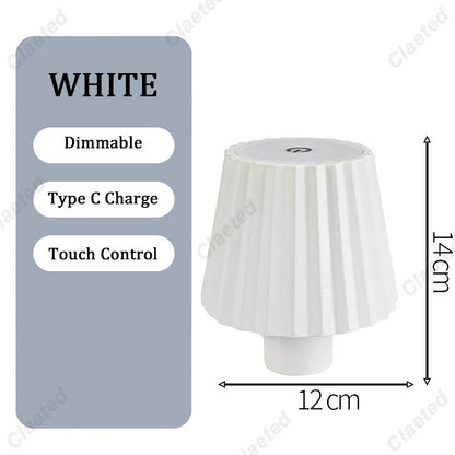 Lámpara de mesa LED con forma de botella