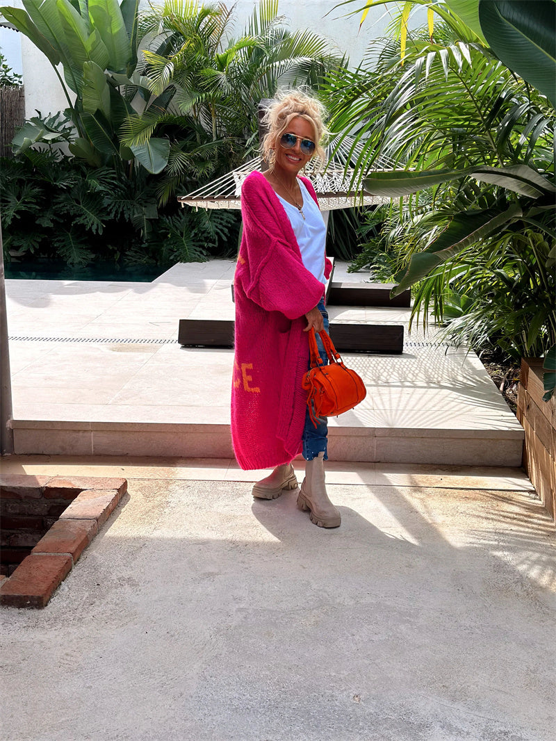 🎉 Cardigan LOVE & PEACE: Comfort, Stile e Positività! ✌️💛🌸