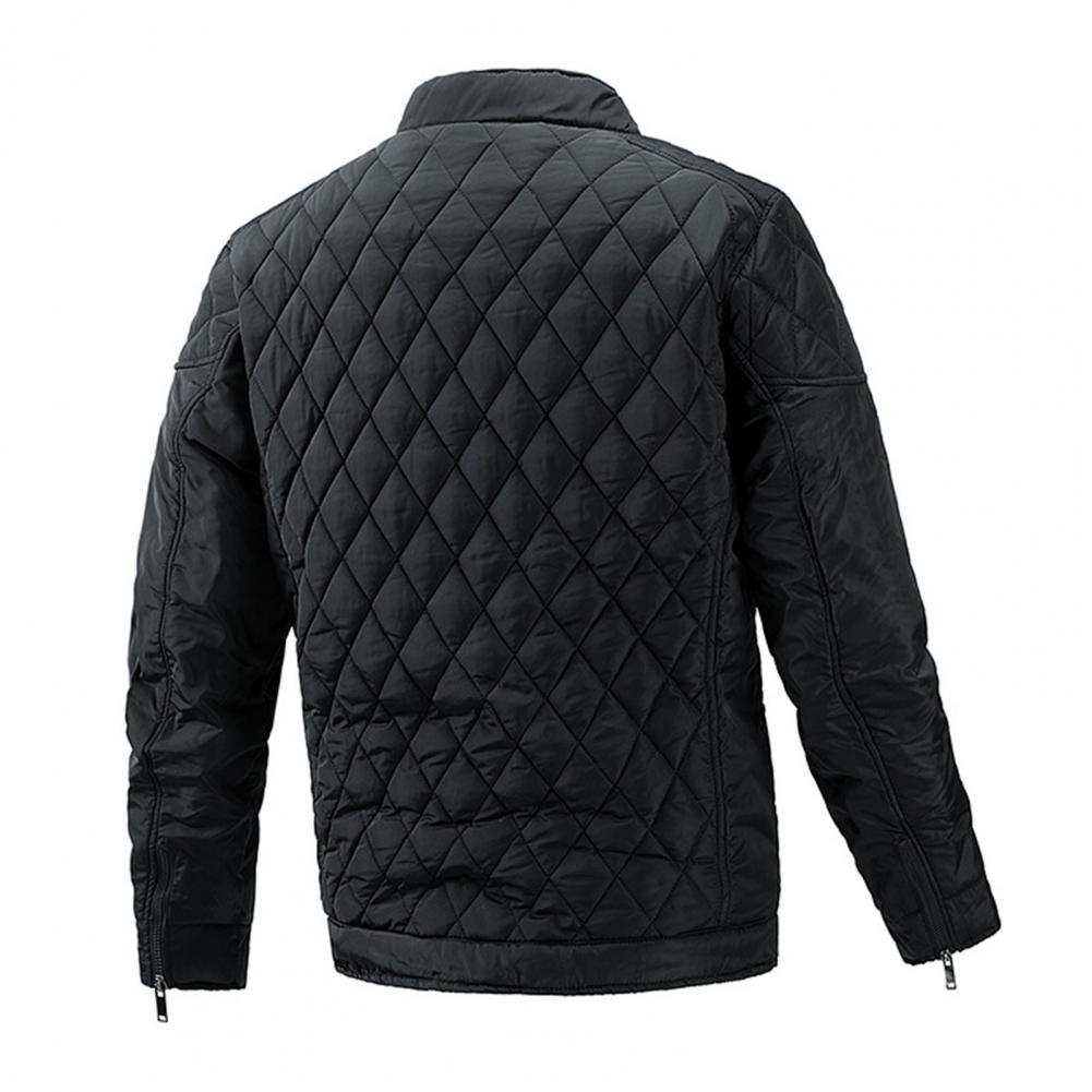 Chaqueta acolchada con cuello mao