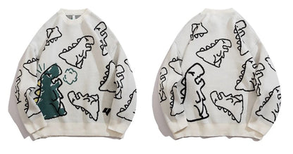 Suéter estilo dinosaurio