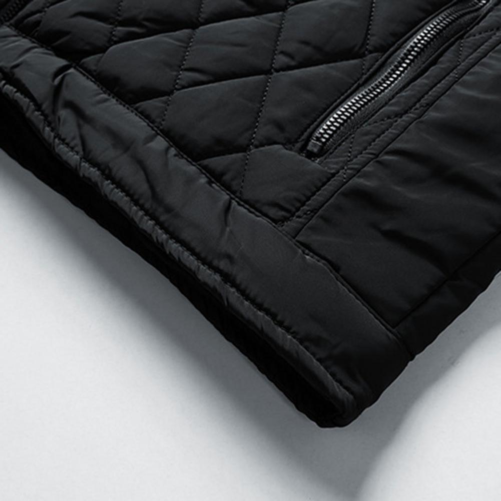 Chaqueta acolchada con cuello mao