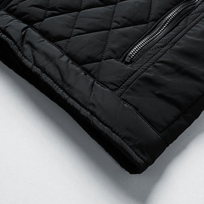 Chaqueta acolchada con cuello mao