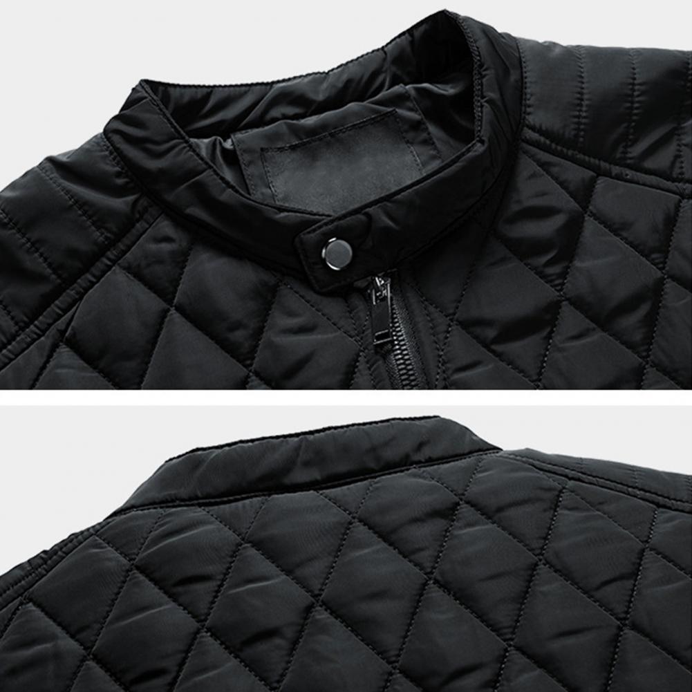 Chaqueta acolchada con cuello mao